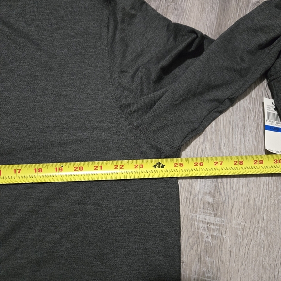 NWT Van Heusen Performance Athleisure Shirt Men's Size XL Dark Gray Zip-Up - Picture 12 of 12